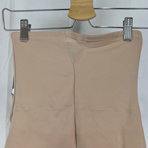 NWT CUPID Intimates Sheer Panel High Waist Shaping Thong Extra Firm Warm Beige L - Picture 5 of 8